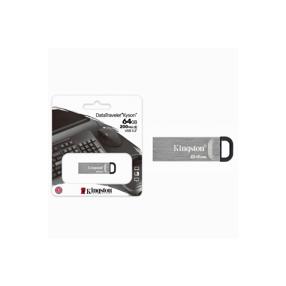 KINGSTON PEN DRIVE DTKN 64GB USB 3.2 200MB TASSA SIAE INCLUSA