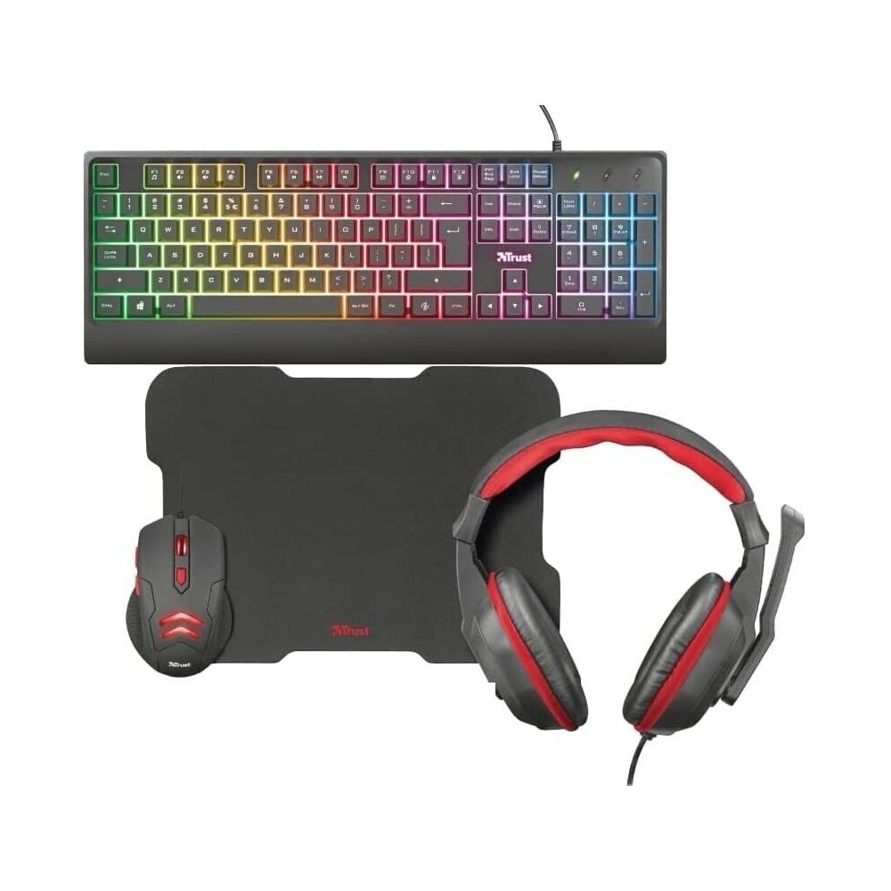 KIT GAMING TALIUS PACK GAMING V2 TASTIERA + MOUSE + MOUSE PAD + CUFFIE