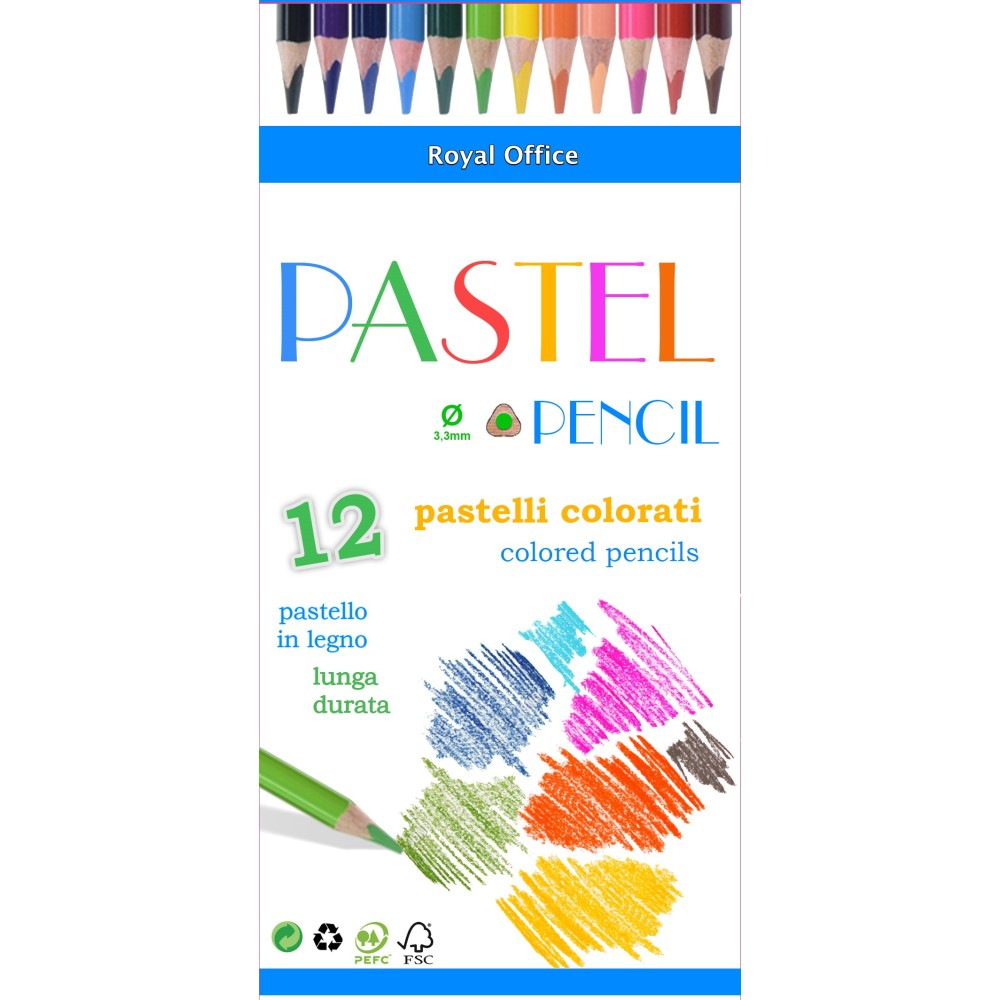 PASTELLI ROYAL OFFICE PASTEL 12 3,3 MINA