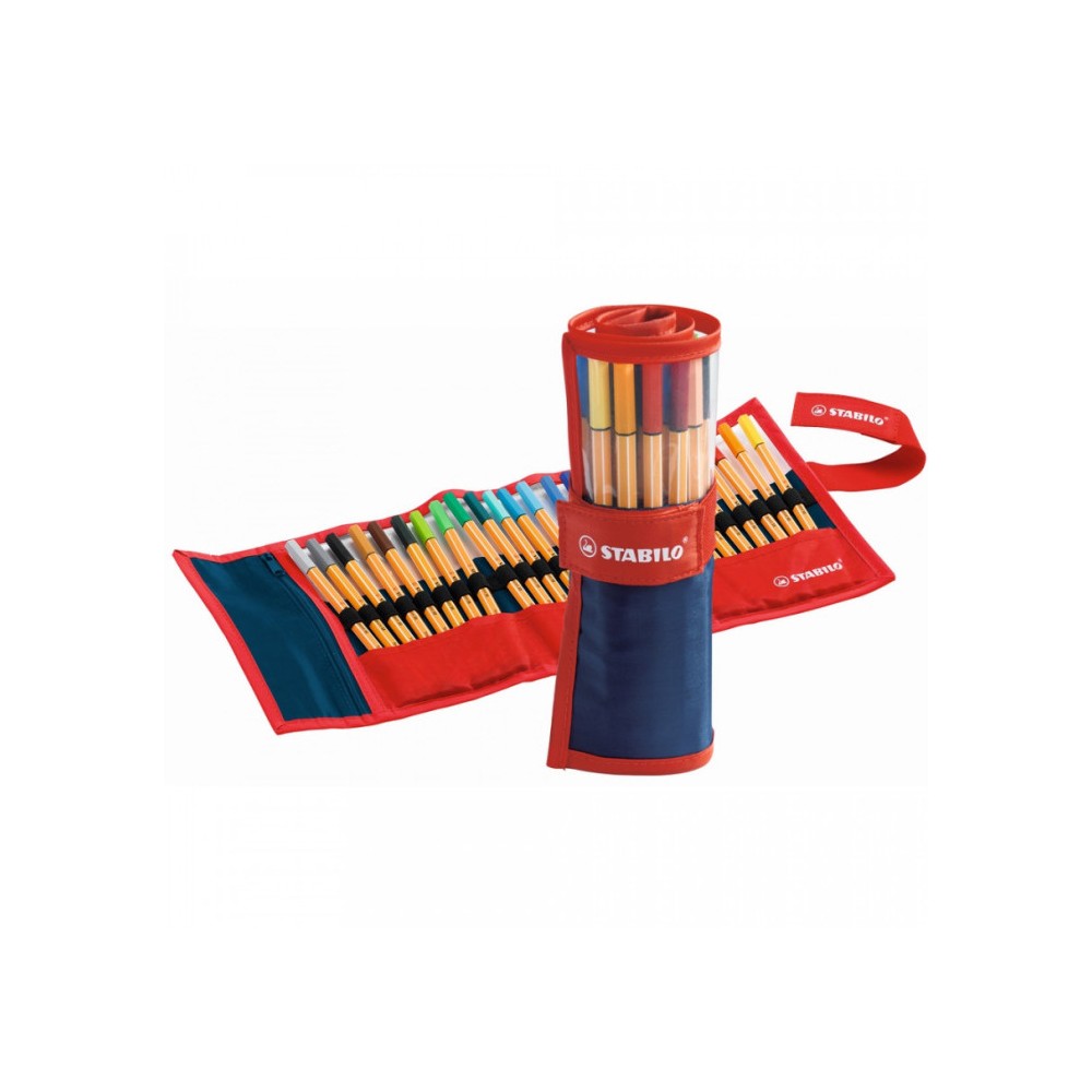 PENNE FINELINER POINT 88 ROTOLO 25 PZ COLORI STABILO 8825-021