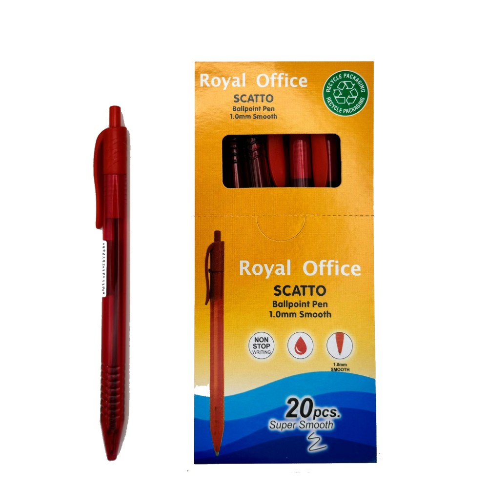 PENNE SF ROYAL OFFICE A SCATTO R20 1,0MM ROSSO CF20