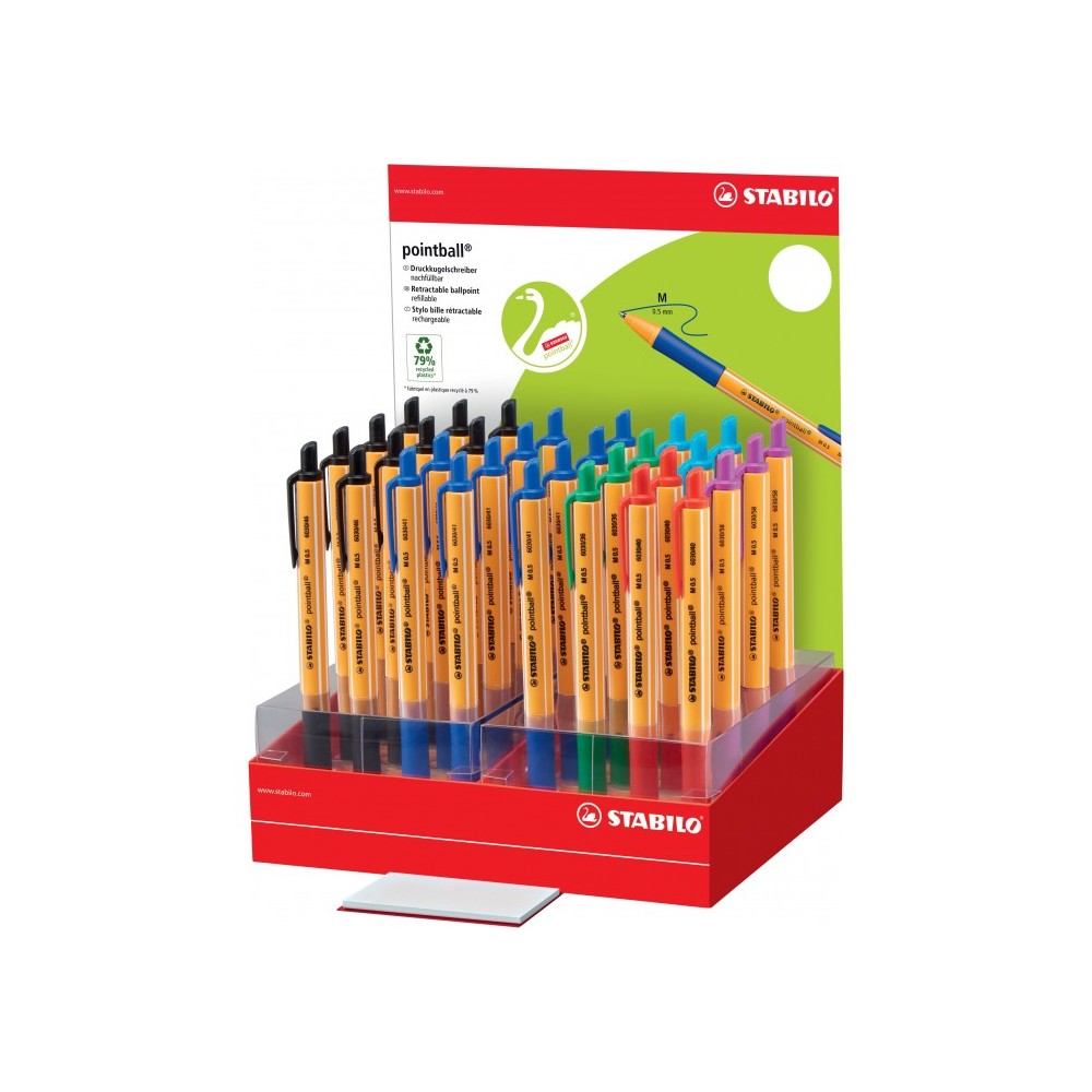 PENNE SFERA POINTBALL STABILO EXPO 32PZ COLORI ASSORTIRI 6030/32-1