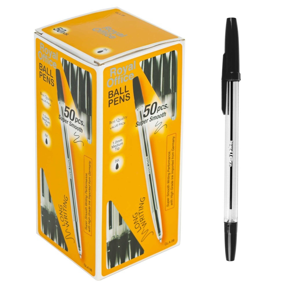 PENNE SFERA ROYAL OFFICE 1.0M CONF. 50PZ NERE