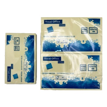 POST IT 76X127 ROYALOFFICE 100FG 63GR FSC BLISTERATI SINGOLI