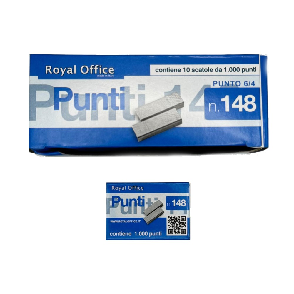 PUNTI UNIVERSALI ROYAL OFFICE PASSO6 6/4 CONF 10 DA 1000 10000PZ