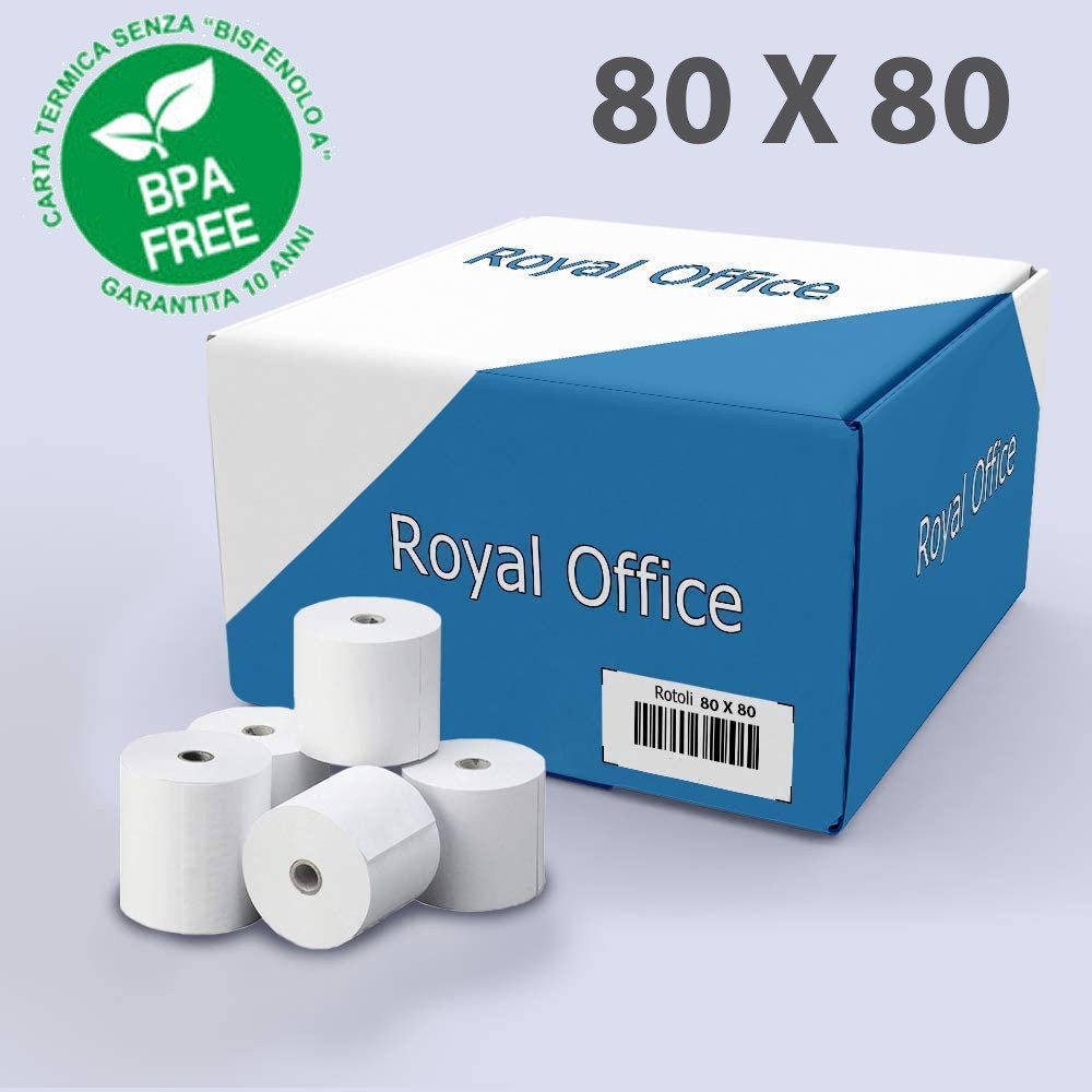 ROTOLI TERMICI 80X80 OMOLOGATI 55GR