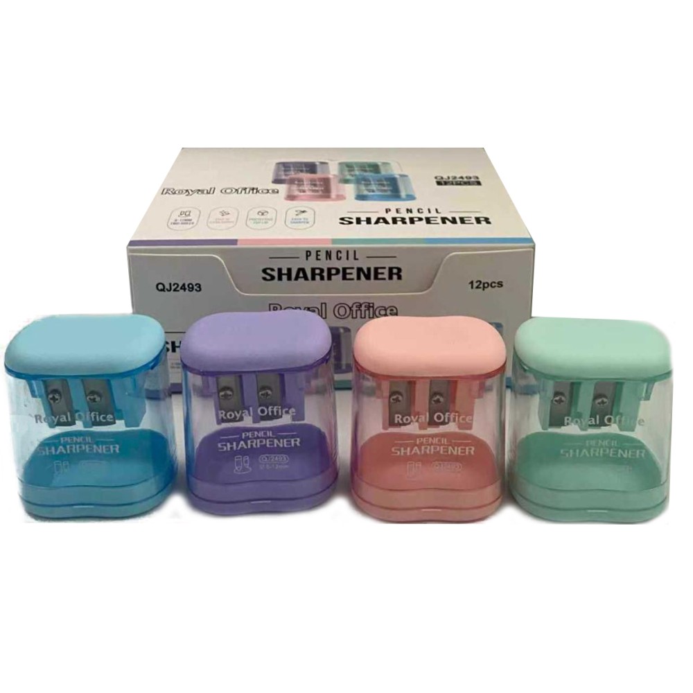 TEMPERAMATITE C SERBATOIO PLASTICA 2 FORI ROYAL OFFICE PASTEL CONF. 12PZ