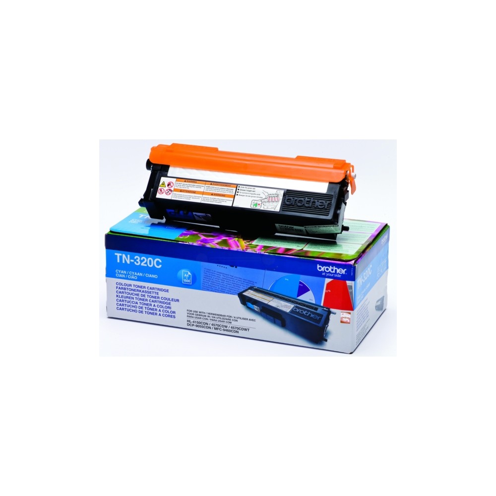 TONER BROTHER TN 320 CYANO ORIGINALE 1500COPIE