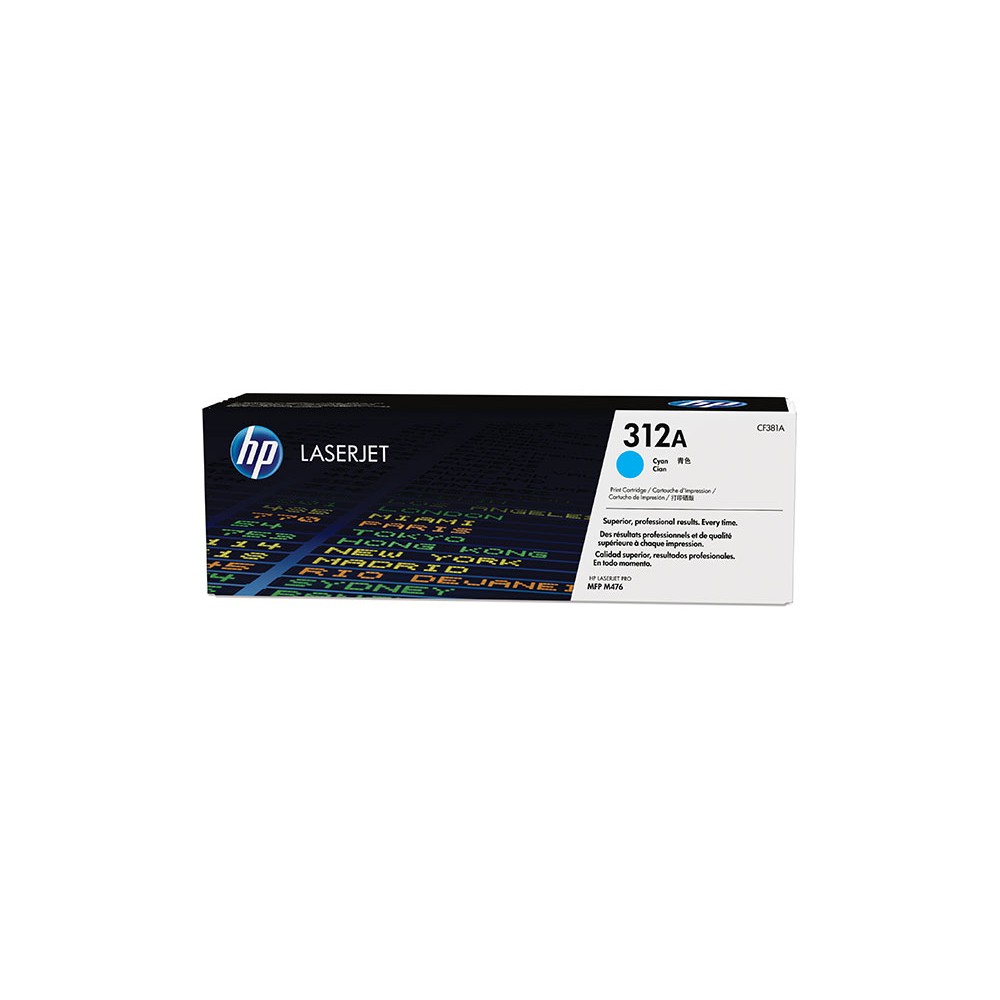 TONER HP CF381A CYAN ORIGINALE