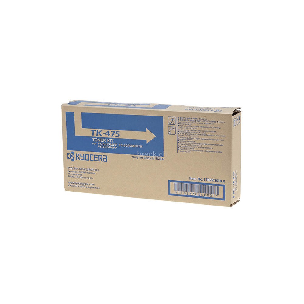 TONER KYOCERA TK 475 NERO ORIGINALE 15000 COPIE 1T02KH0NL0