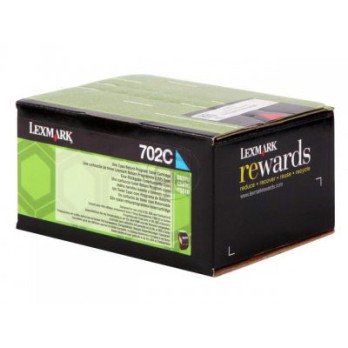 TONER LEXMARK 702 BK C70C20KO BLACK ORIGINALE
