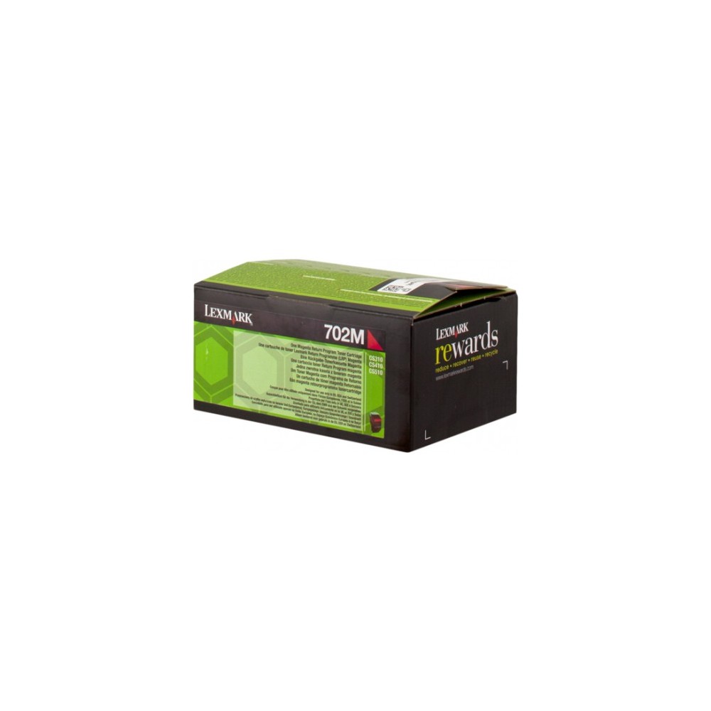 TONER LEXMARK 702M MAGENTA 70C20M0 ORIGINALE