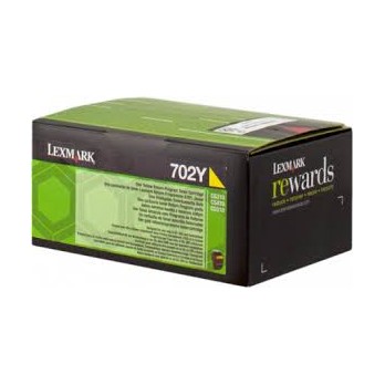TONER LEXMARK 702Y YELLOW 70C20Y0 ORIGINALE