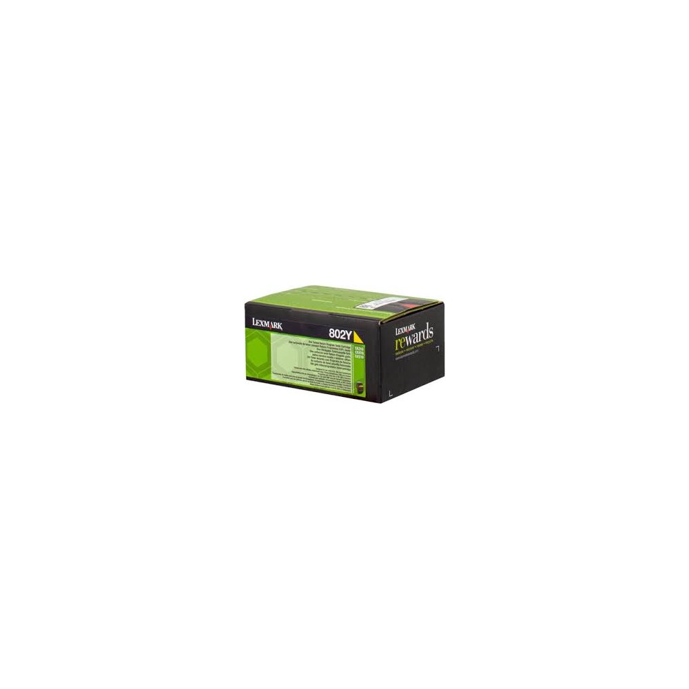 TONER X LEXMARK C802 80C20Y0 YELLOW