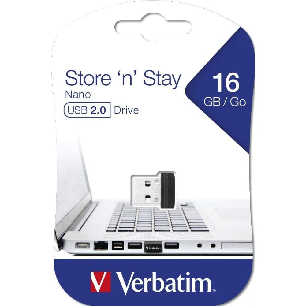 VERBATIM PEN DRIVE 97464 16GB USB DRIVE NANO TASSA SIAE INCLUSA