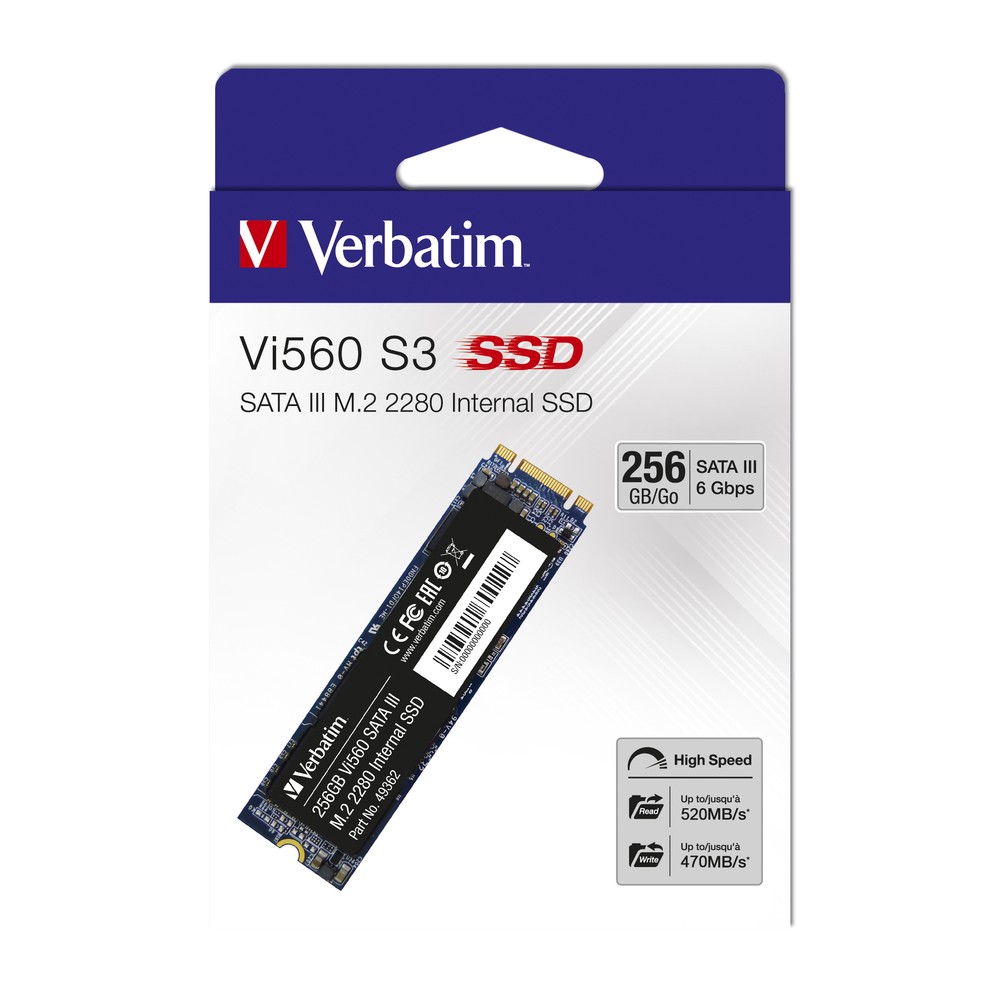 VERBATIM SSD V Vi560 S3 M.2 256Gb 49362 Ean 0023942493624