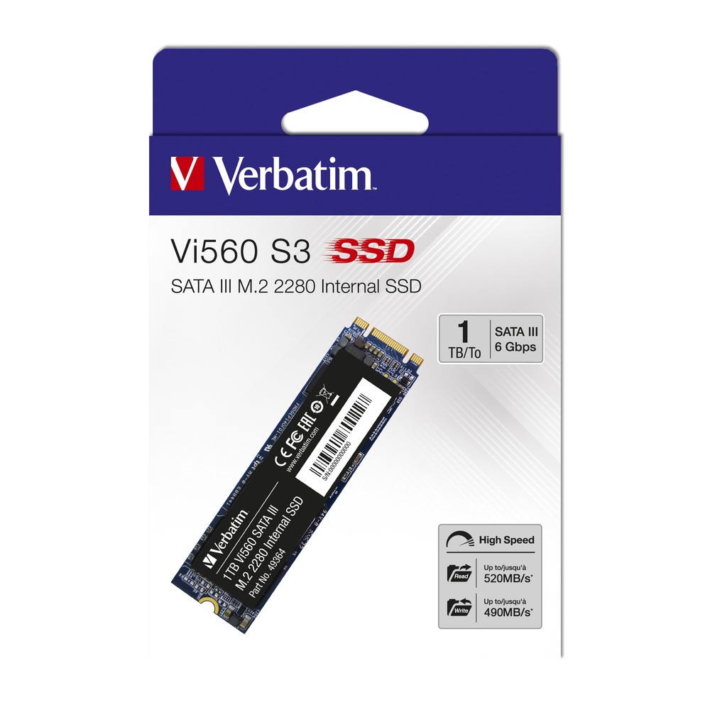VERBATIM SSD Vi560 S3 M.2 1TB Cod. 49364