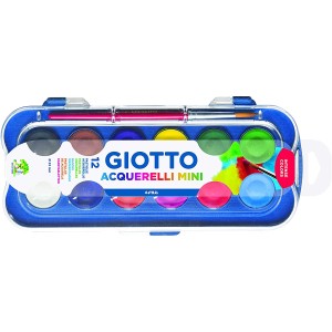 ACQUERELLI GIOTTO MINI DA 12 COLORI X 23mm F352300