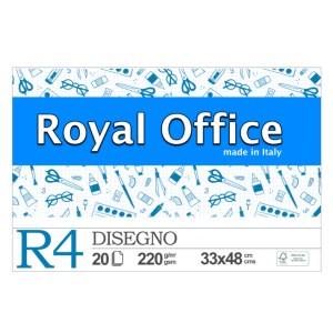 BLOCCO ROYAL OFFICE R4 33X48 LISCIO 220GR 20FG