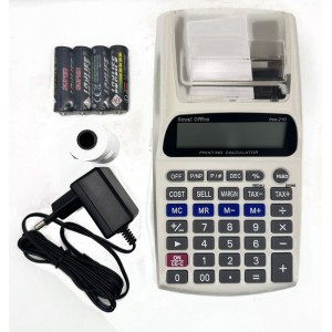 CALCOLATRICE ROYAL OFFICE FMS 210 PORTATILE SCRIVENTE 12 CIFRE NERO