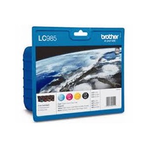 CARTUCCIA BROTHER LC 985 MULTIPACK C/Y/M/ LC985VAL ORIGINALE