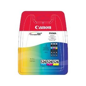 CARTUCCIA CANON CLI 526 C M Y TRICOLOR PACK 3 ORIGINALE 4541B009