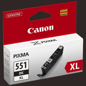 CARTUCCIA CANON CLI 551XL Black ORIGINALE 11ML 6443B001