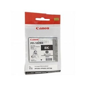 CARTUCCIA CANON PFI 102 NERO 130ML ORIGINALE