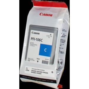 CARTUCCIA CANON PFI 106 CYAN 130ML ORIGINALE