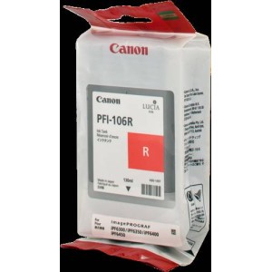 CARTUCCIA CANON PFI 106 ROSSO 130ML ORIGINALE