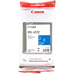 CARTUCCIA CANON PFI 107 CIANO ORIGINALE