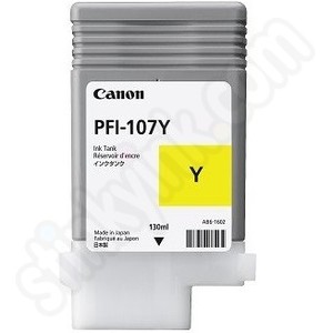CARTUCCIA CANON PFI 107 YELLOW ORIGINALE