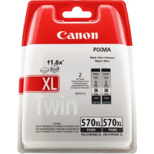 CARTUCCIA CANON PGI 570 XL TWIN PACK ORIGINALE 0318C007
