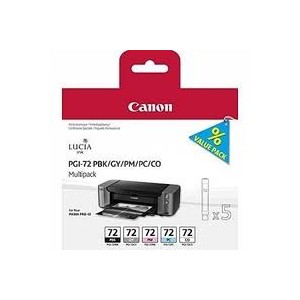 CARTUCCIA CANON PGI 72 MULTIPACK 5 CARTUCCE  PBK GY PC PM CO ORIGINALE