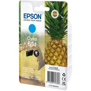 CARTUCCIA EPSON 604 CIANO ORIGINALE C13T10G24010