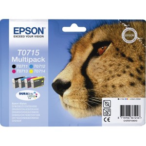 CARTUCCIA EPSON T0715 Multipack 4 colori ORIGINALE