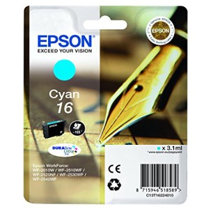 CARTUCCIA EPSON T1622 CYAN C13T16224012 ORIGINALE