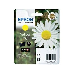 CARTUCCIA EPSON T1804 GIALLO C13T18044012 ORIGINALE