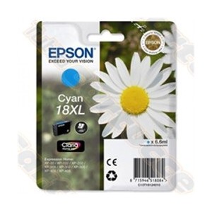 CARTUCCIA EPSON T1812 CYAN ORIGINALE 6.6ml 450 pagine