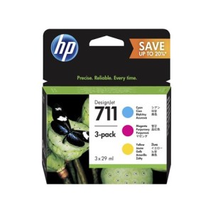 CARTUCCIA HP 711 MULTIPACK CYAN MAGENTA GIALLO P2V32A ORIGINALE