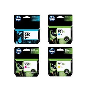 CARTUCCIA HP MULTIPACK 4  HP 950XL Bk+ HP 951XL C M Y ORIGINALE C2P43AE