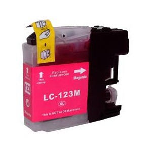 CARTUCCIA X BROTHER LC 121 LC 123 MAGENTA COMP