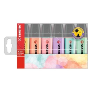 EVIDENZIATORI STABILO BOSS Cf. 6 PZ COLORI PASTEL 70/6-2