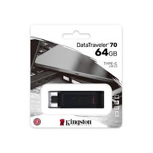 KINGSTON PEN DRIVE DT70 64GB USB 3,0 TASSA SIAE INCLUSA