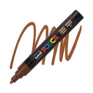 MARKER UNI POSCA PM-5 Marrone