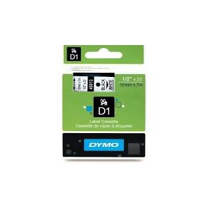 NASTRO DYMO DI 12mm X 7 NERO/BIANCO ORIGINALE