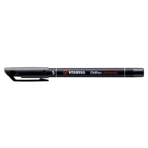 PENNA STABILO OHPEN PUNTA S 0,4MM PERMANENTE COLORE NERO PUNTA