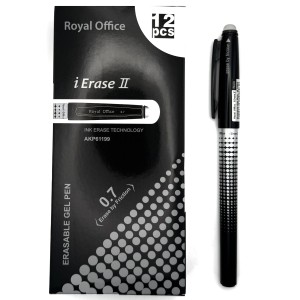 PENNE FRIX ROYAL OFFICE ERASABLE PUNTA 0,7 mm NERA CF 12pz