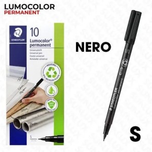 STAEDTLER LUMOCOLOR 313 S NERO CF 10 PZ