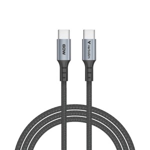 VERBATIM Cavo di Sync & Charge - 60W Da USB-C a USB-C | 120 cm 31845 T.-Code: 85444290 EAN Code 0023942318453